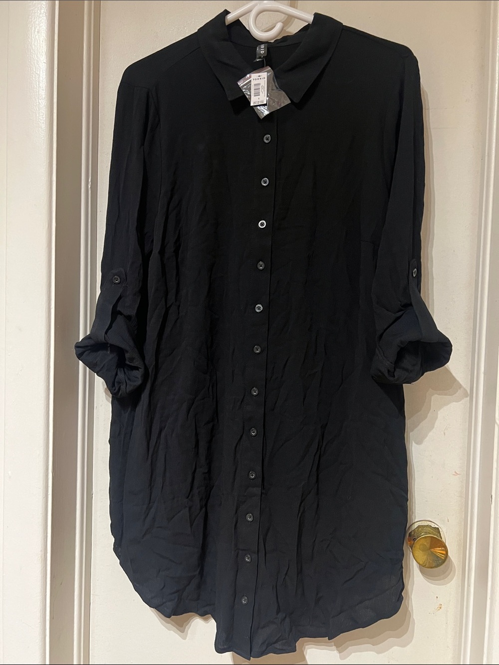 Torrid Mini Coverup Shirt Dress